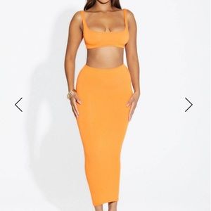 Naked wardrobe Far from bae sic coord skirt set